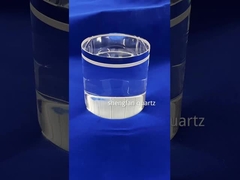 Alta transmissão luminosa personalizada, alta pureza, barra de quartzo transparente com ranhuras