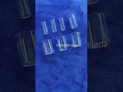 Tubo de ensaio de quartzo transparente Durabilidade longa com vedação de parada de moagem de quartzo