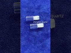 Processamento de tubos de bobina de vidro de quartzo transparente 300mm OD luz UVC