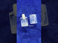 O enrolamento da linha de parafuso fundiu o anel do tubo de vidro de quartzo do silicone