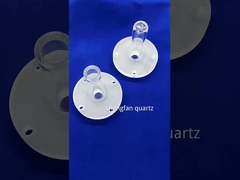 Pressão personalizada Tubos de aquecimento de quartzo duráveis Tubos de quartzo de alta transparência Tubos de vácuo selados Flange