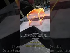 Containeres de quartzo de alta temperatura e resistentes à corrosão e cilindros quadrados de quartzo