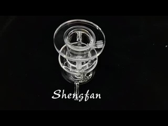 Reator fotocatalítico de dupla camada de alta qualidade, resistente à corrosão, de vidro de quartzo transparente