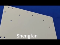 Flange de tubulação de quartzo para forno com grandes juntas transparentes de alta pureza