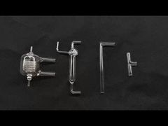 Condensador Graham de Vidraria de Laboratório de Ciência de Silício Fundido Quartzo 99,9% de Conteúdo de SiO2 Anti-Corrosão