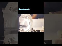 Flange de quartzo transparente personalizado, resistente a altas temperaturas e à corrosão