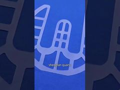 Veja a placa de vidro de quartzo termoestável em forma quadrada para demonstração de semicondutores