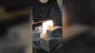 Folhas personalizadas resistentes a altas temperaturas de vidro de quartzo