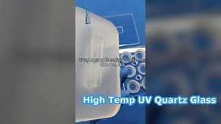 Substrato ótico de quartzo transparente de alta temperatura da placa de vidro de quartzo UV JGS1 JGS2