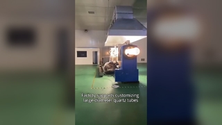 Grande tubo de forno de quartzo de vidro de quartzo